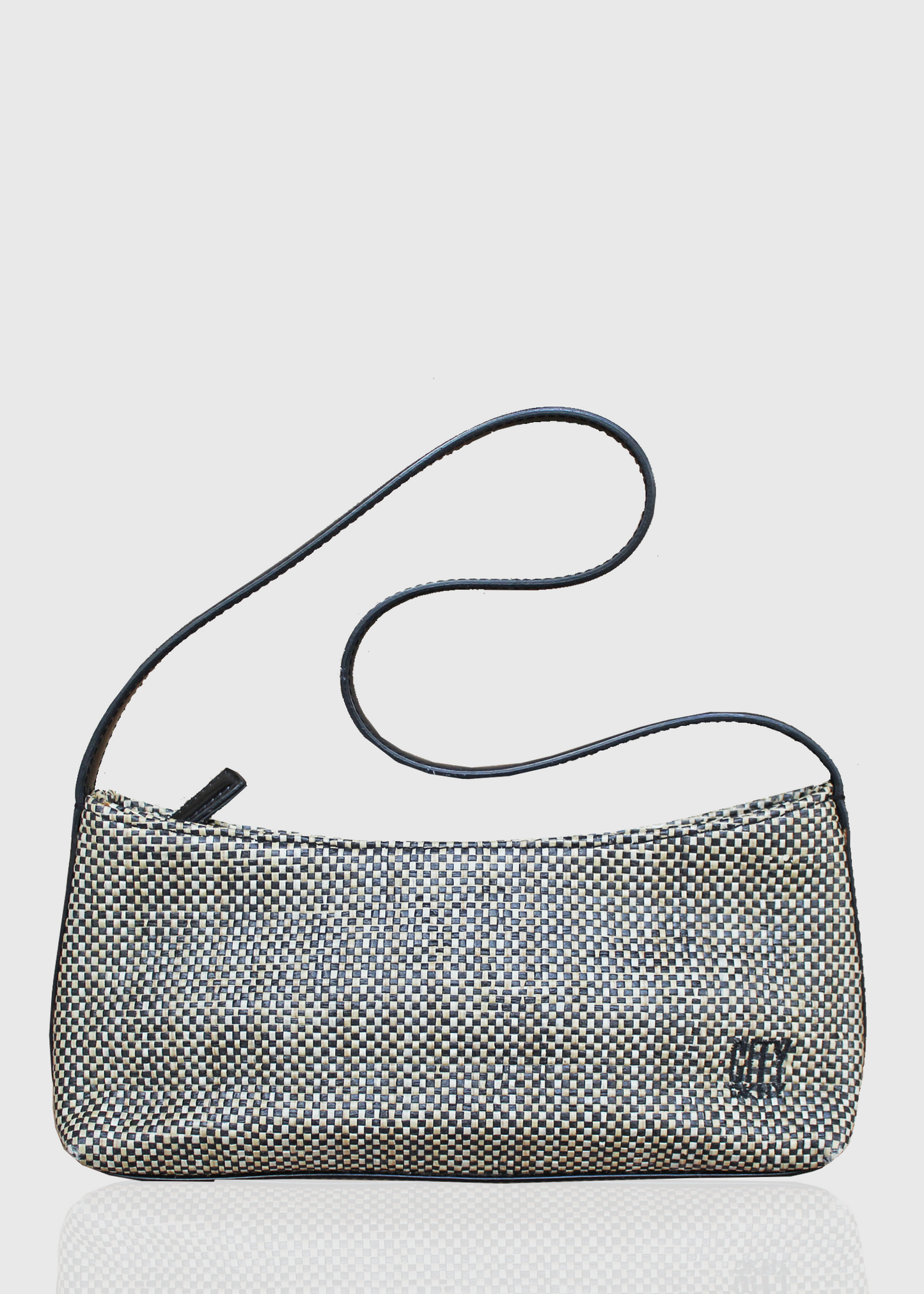 1990s DKNY Woven Shoulder Bag