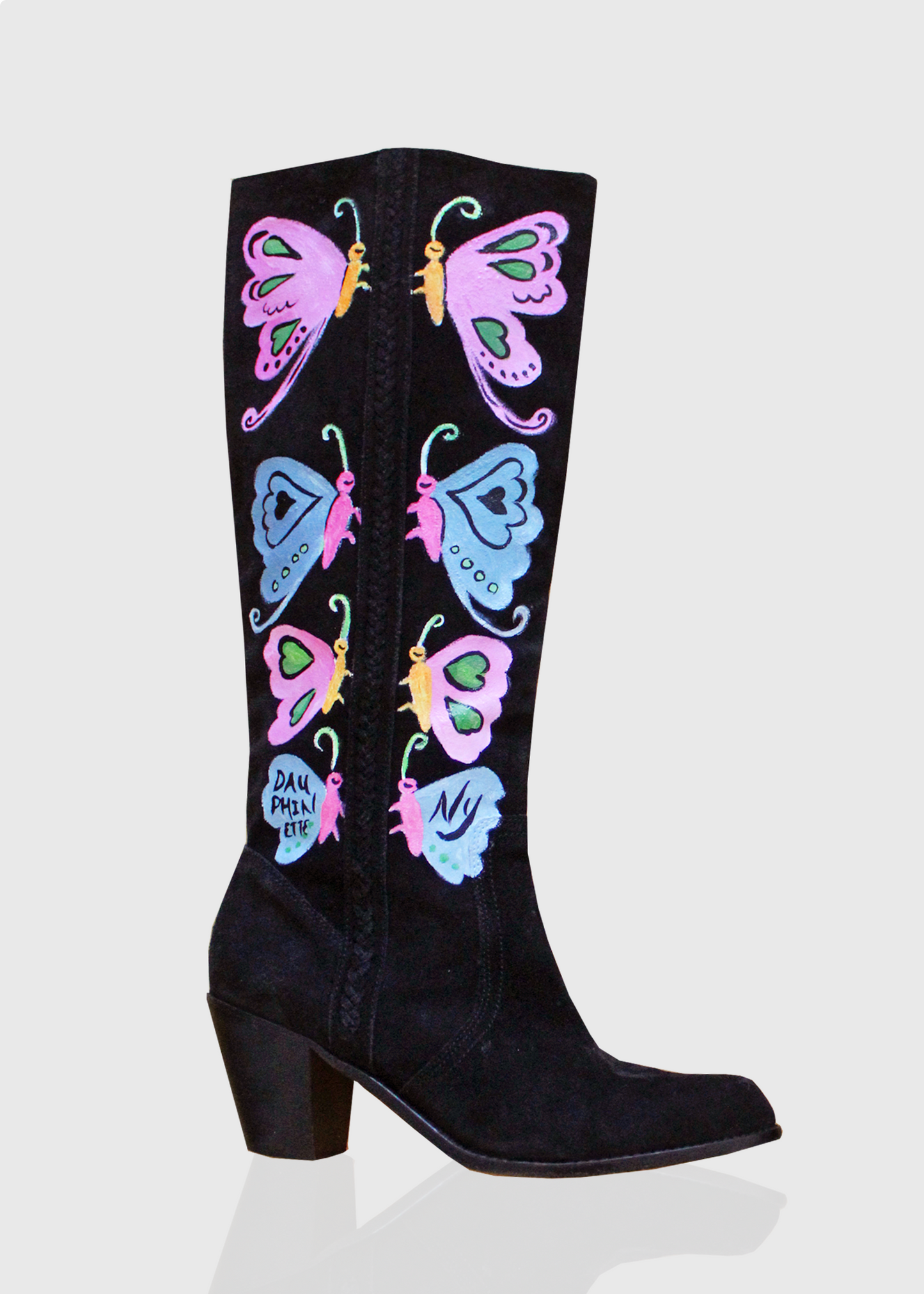Dauphinette "Mariposa" Handpainted Art Boots- EU 40 / US 10