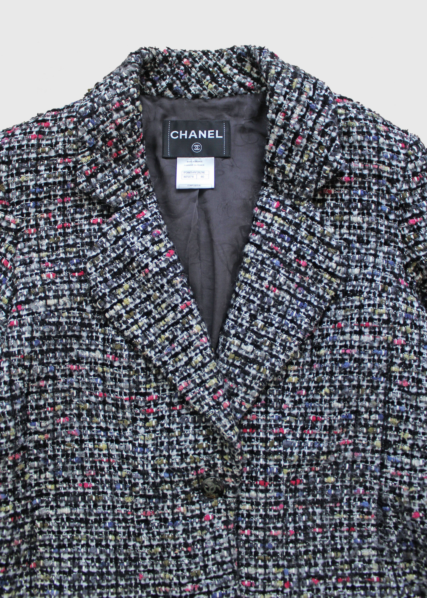 Chanel 2010s Multicolor Confetti Tweed Jacket