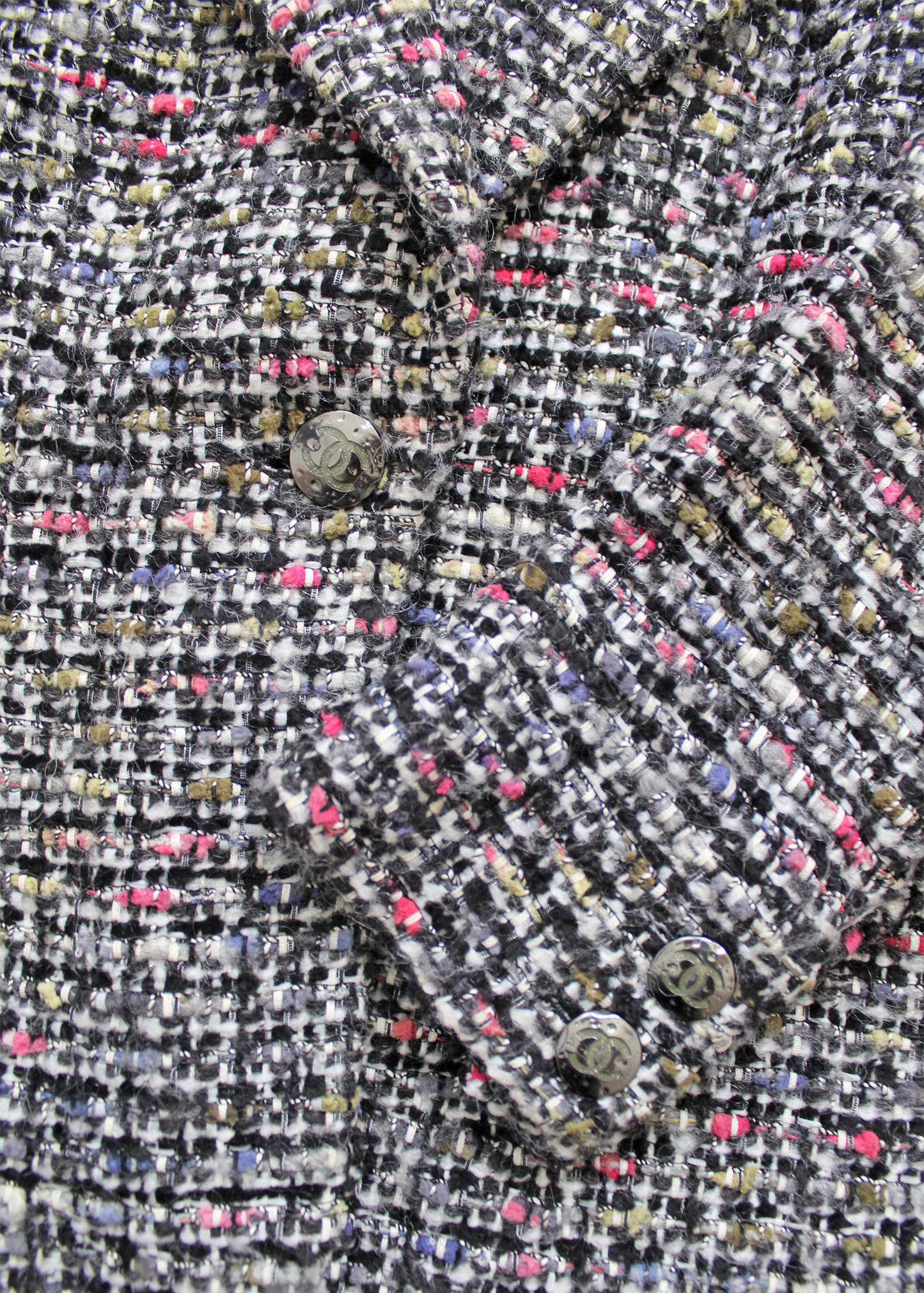 Chanel 2010s Multicolor Confetti Tweed Jacket