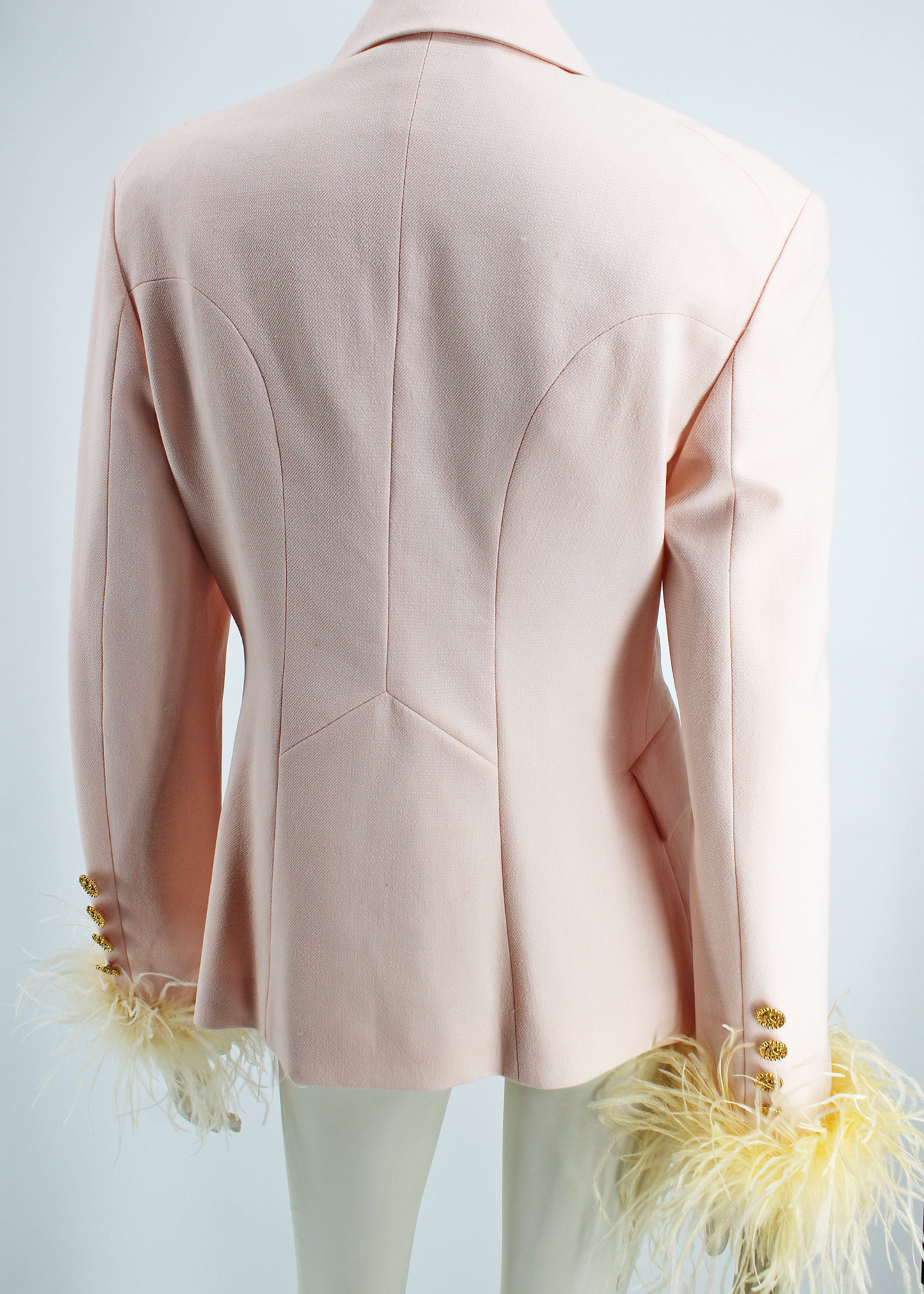Dauphinette 1980s Christian Lacroix Blazer with Feathers