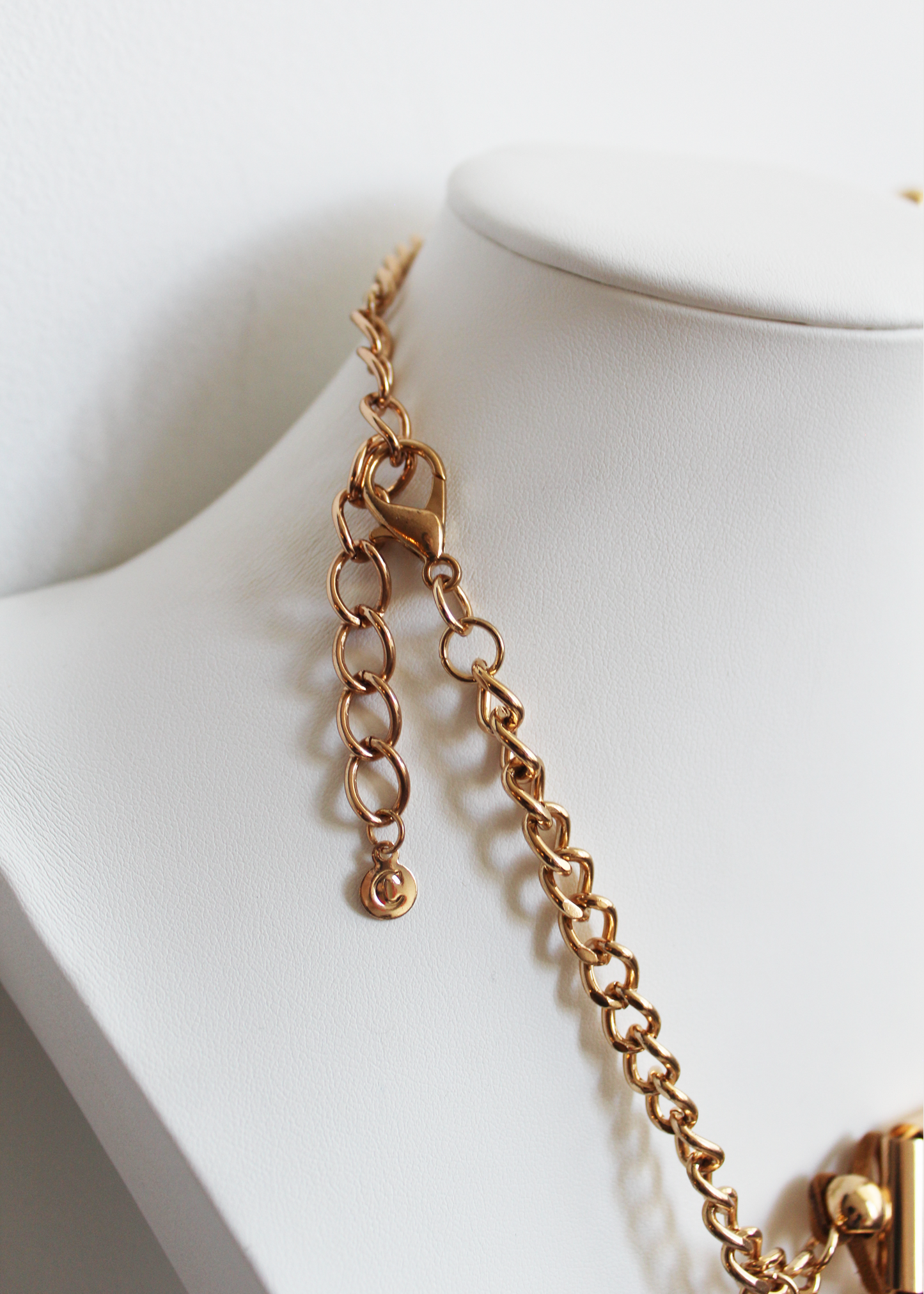 Courrèges 1960s Massive Gold Tubular Rhinestone Runway Necklace