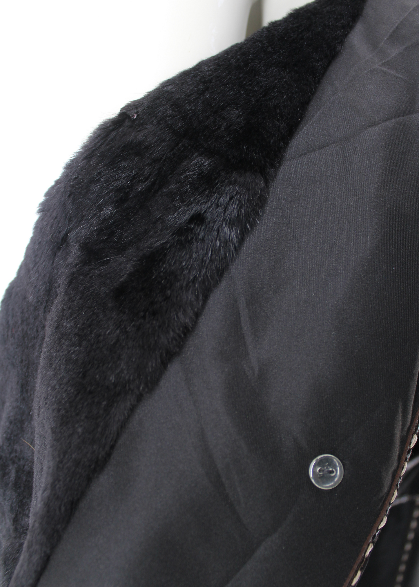1980s Fendi Fur-Lined Nylon Trench Coat