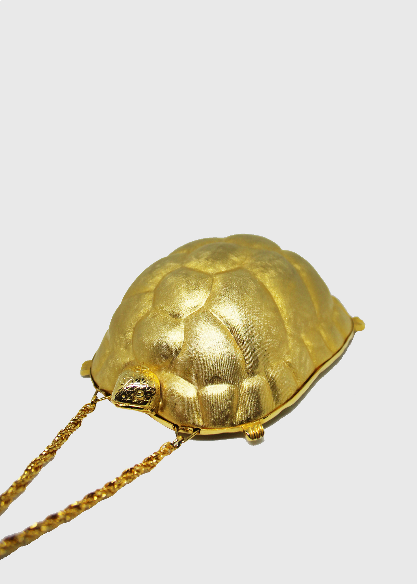 1960s Rare Turtle Metal Clutch by Walborg