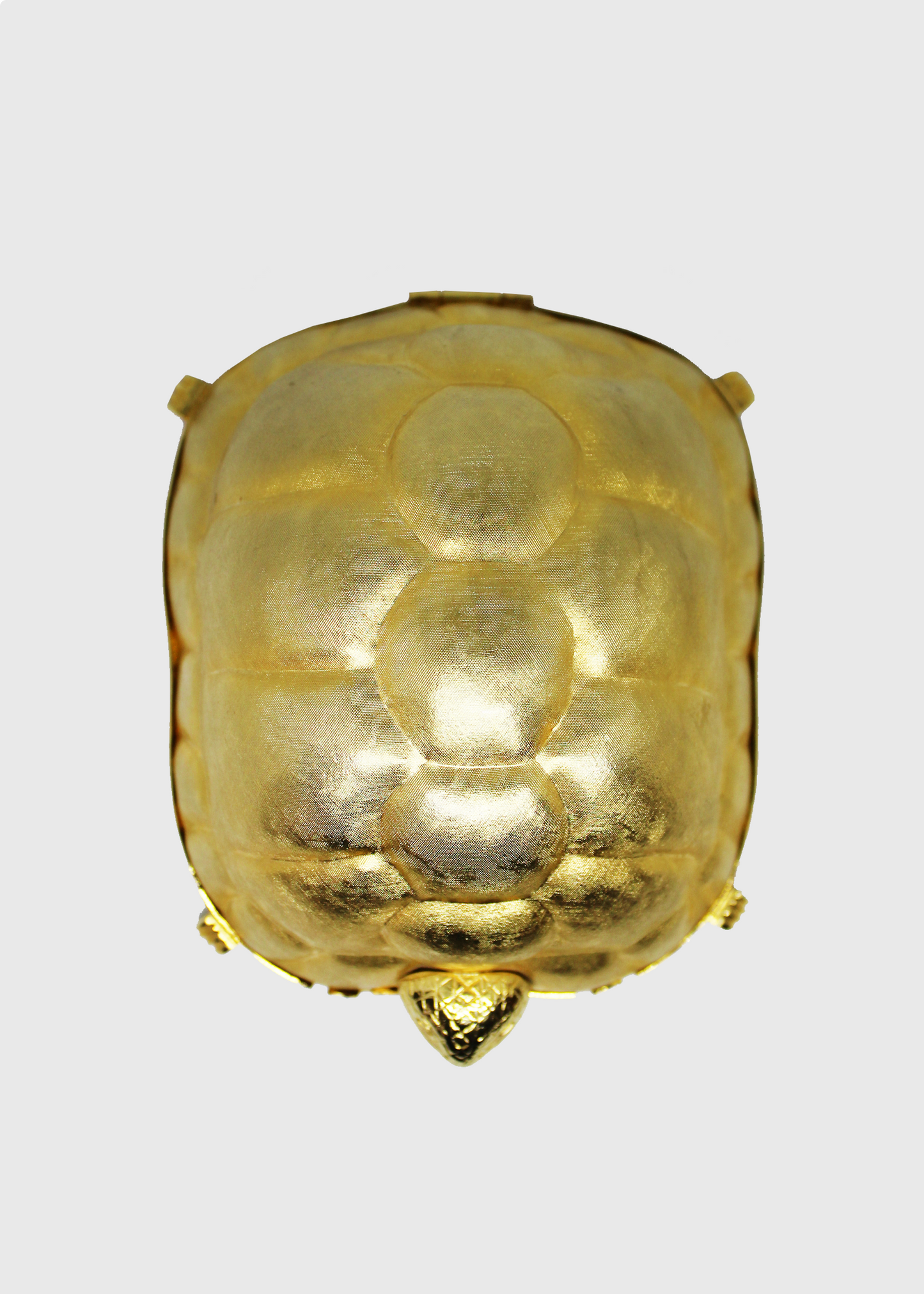 1960s Rare Turtle Metal Clutch by Walborg