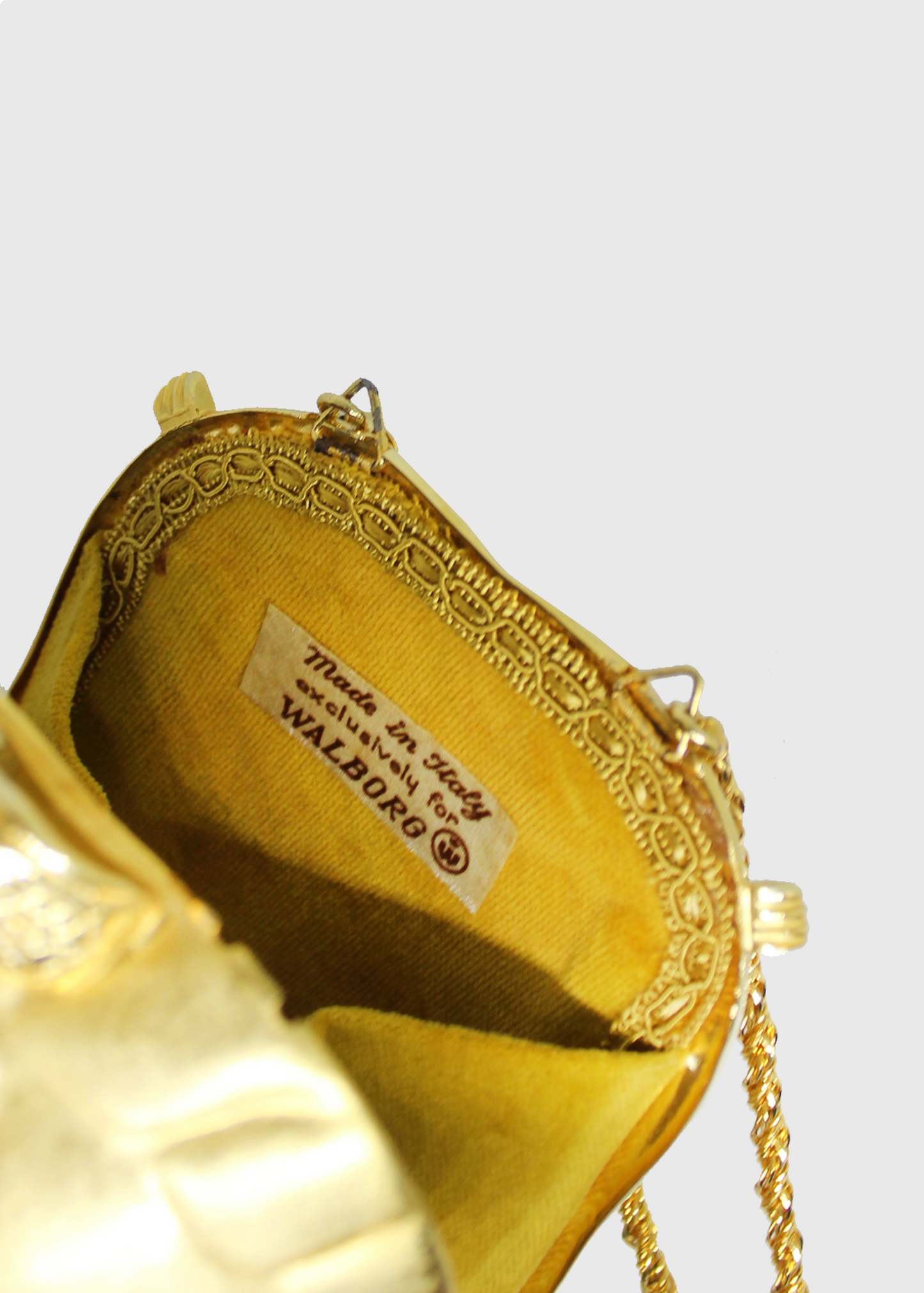 1960s Rare Turtle Metal Clutch by Walborg