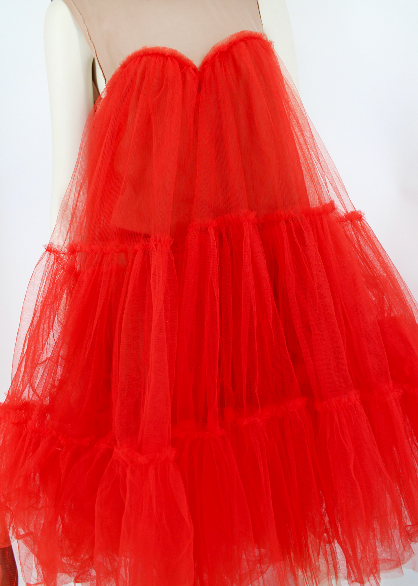 Lanvin x H&M 2010 Red Tulle Gown- Size 6