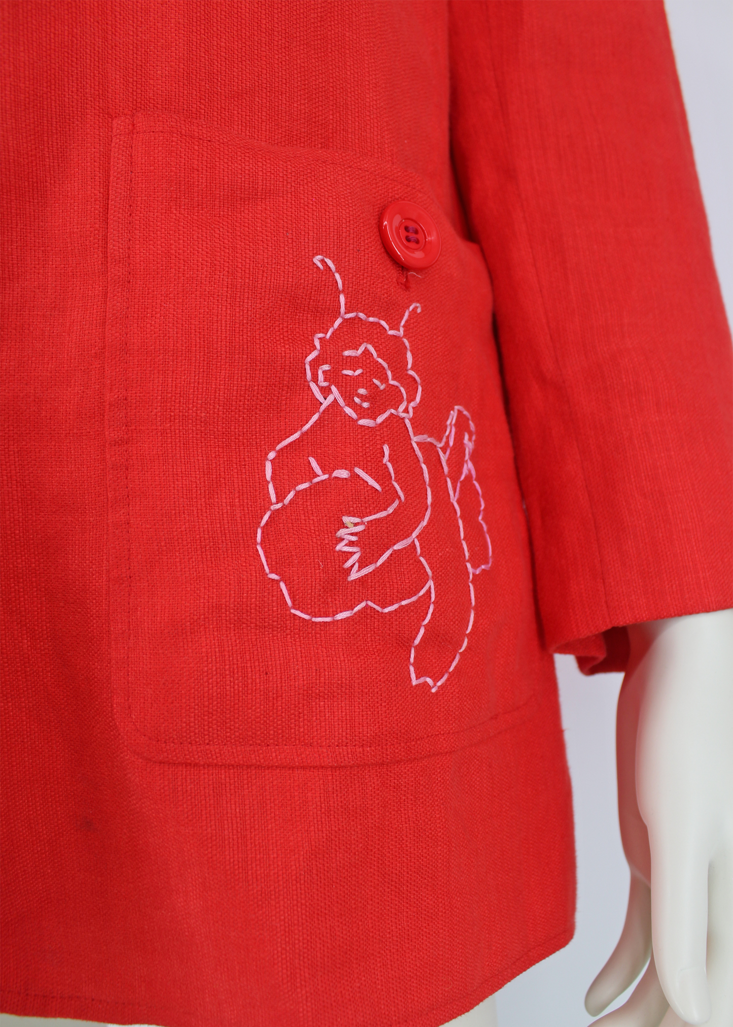 Dauphinette 1980s Valentino Cherub Embroidered Blazer