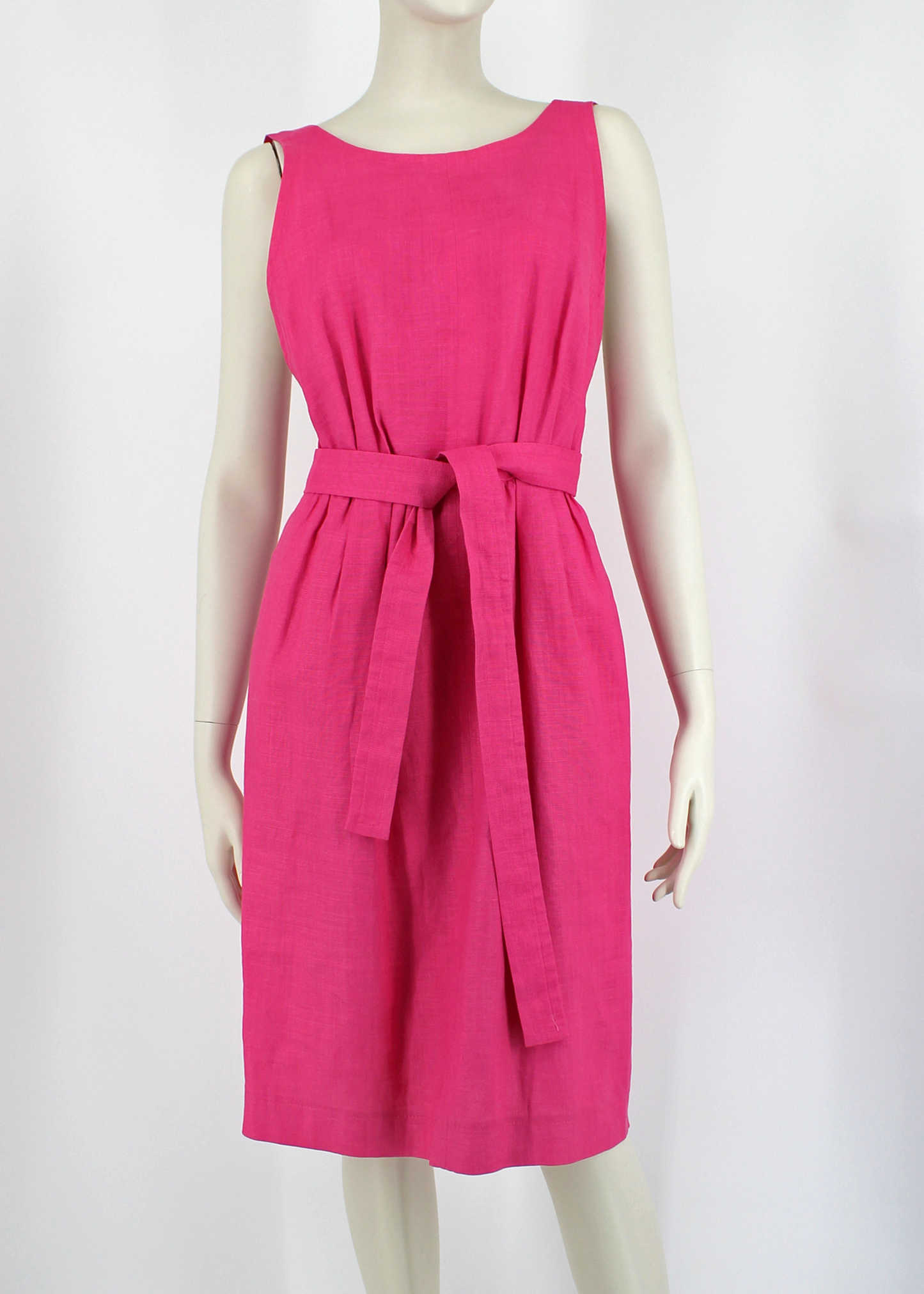 1980s YSL Bubblegum Linen Jacket + Dress Set