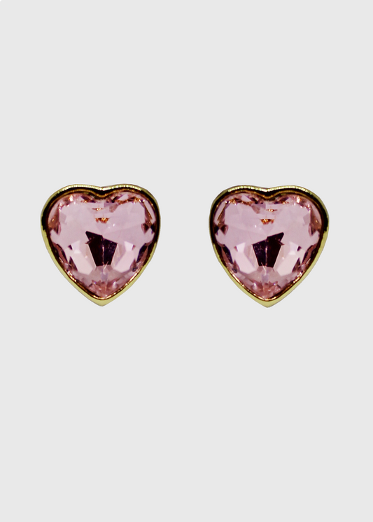 Kirk's Folly Crystal Heart Earrings