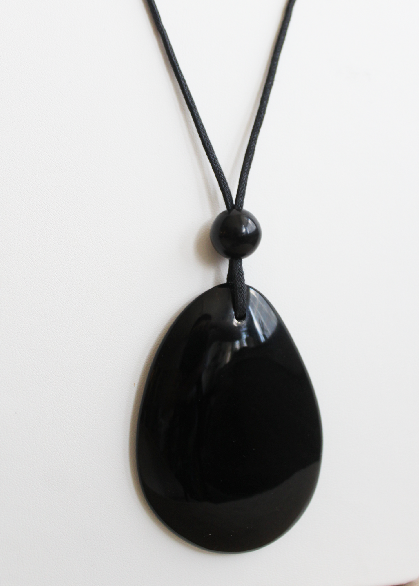 Sobral Massive Onyx Teardrop Pendant Necklace