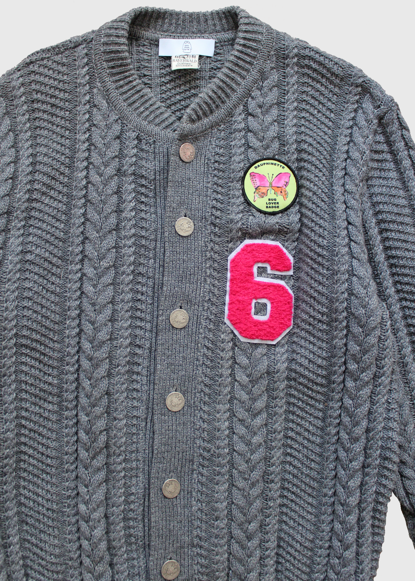 Dauphinette Scout Cardigan with Patches