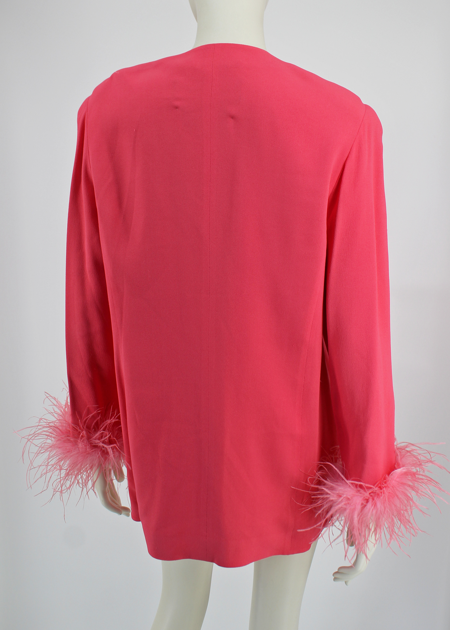 Dauphinette 1980s Louis Féraud Crepe Blazer with Feathers