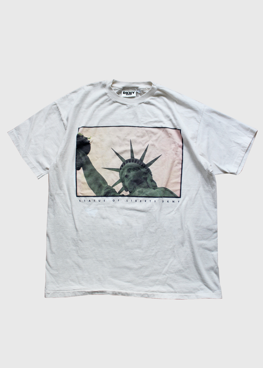 1990s DKNY Statue of Liberty T-Shirt- Size L