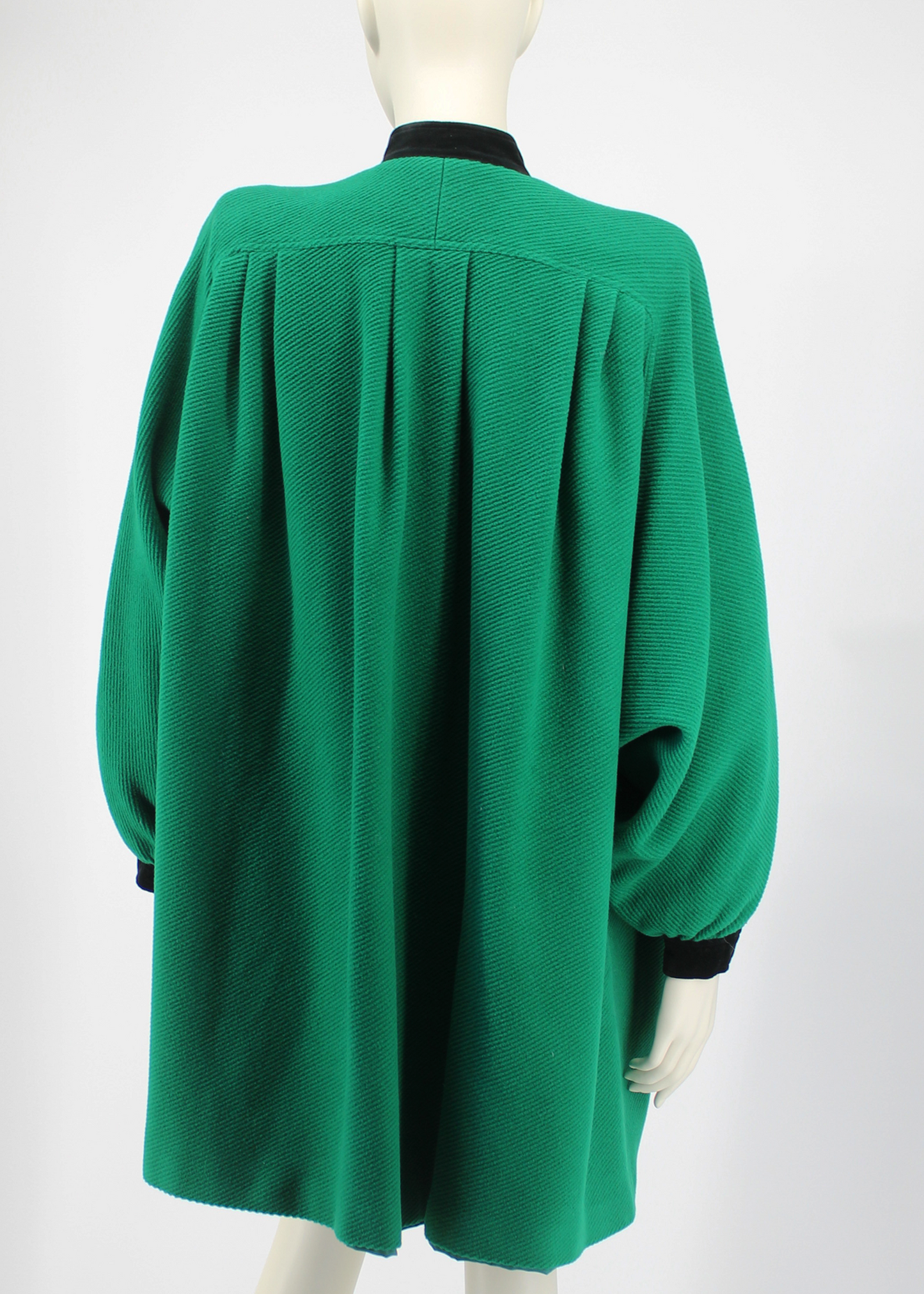 Valentino 1980s Emerald Swing Coat