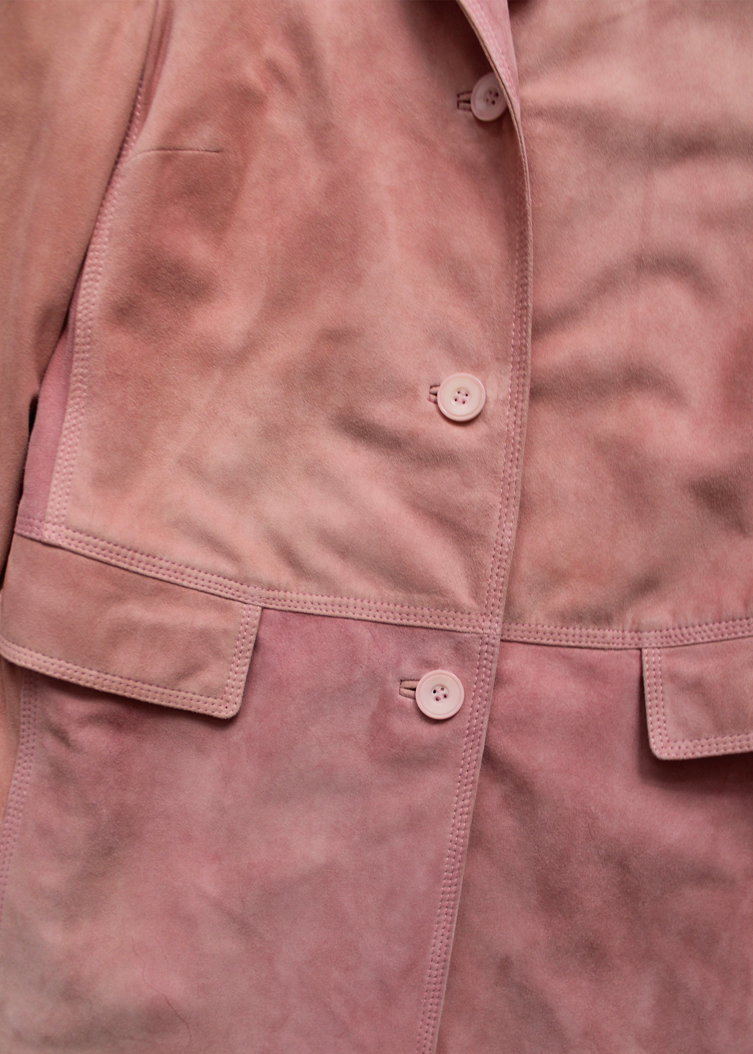 1970s Louis Feraud Blush Goat Suede Mid-Length Coat – Meyfleur