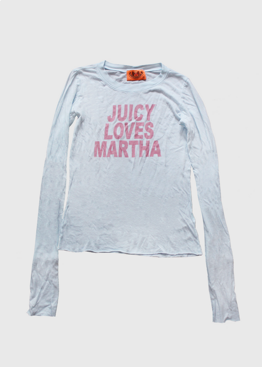"Juicy Loves Martha" Rare 2004 Long Sleeve T-shirt- Size S