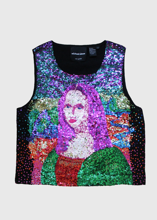 The Mona Lisa Hand-Sequined Jumper