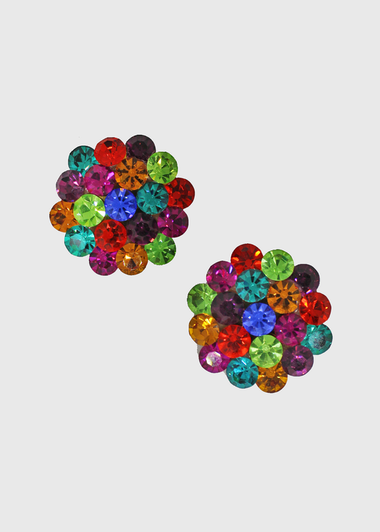 XL Rivoli Rainbow Crystal Earrings